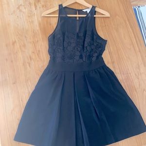 Bcbgeneration black lace sheer cocktail dress
